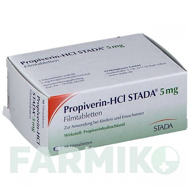 ПРОПИВЕРИН (PROPIVERIN) 5 мг таблетки 98 шт - Пропиверин STADAPHARM