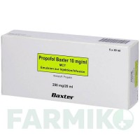 ПРОПОФОЛ (PROPOFOL) 10 мг/мл суспензія 5x20 мл - Пропофол BAXTER