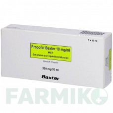 ПРОПОФОЛ (PROPOFOL) 10 мг/мл суспензия 5x20 мл - Пропофол BAXTER
