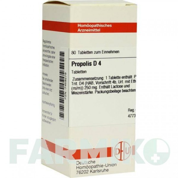ПРОПОЛІС (PROPOLIS) D 4 таблетки 80 шт - Гомеопатія DHU