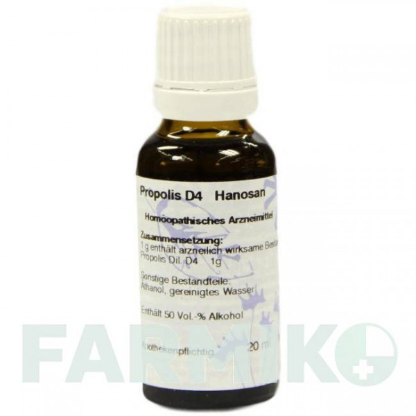 ПРОПОЛІС (PROPOLIS) D 4 розчин 20 мл - Гомеопатія HANOSAN