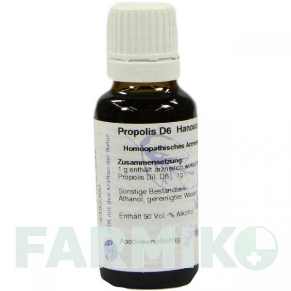 ПРОПОЛИС (PROPOLIS) D 6 раствор 20 мл - Гомеопатия HANOSAN