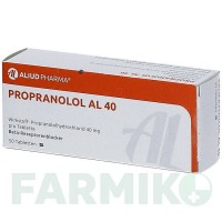 ПРОПРАНОЛОЛ (PROPRANOLOL) 40 таблетки 50 шт - Пропранолол ALIUD PHARMA