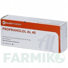 ПРОПРАНОЛОЛ (PROPRANOLOL) 40 таблетки 50 шт - Пропранолол ALIUD PHARMA