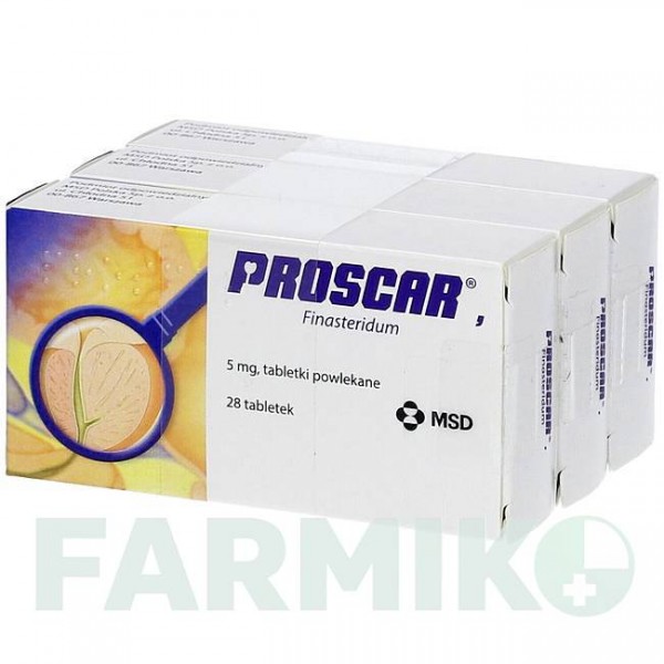 ПРОСКАР (PROSCAR) 5 мг таблетки 98 шт - Финастерид AXICORP PHARMA