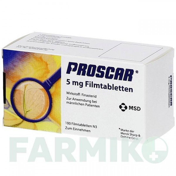 ПРОСКАР (PROSCAR) 5 мг таблетки 30 шт - Финастерид EMRA-MED