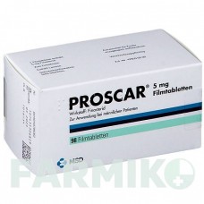 ПРОСКАР (PROSCAR) 5 мг таблетки 98 шт - Фінастерид ORGANON