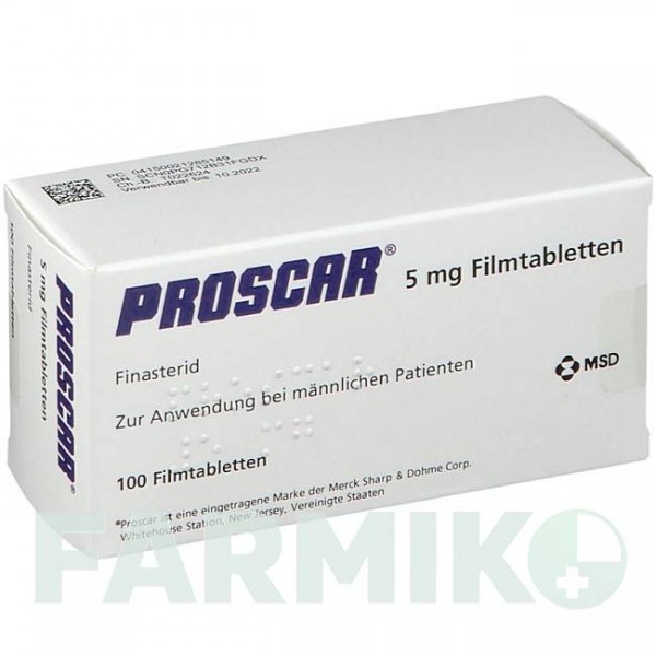 ПРОСКАР (PROSCAR) 5 мг таблетки 100 шт - Фінастерид ORIFARM