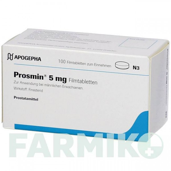 ПРОСМІН (PROSMIN) 5 мг таблетки 100 шт - Фінастерид APOGEPHA