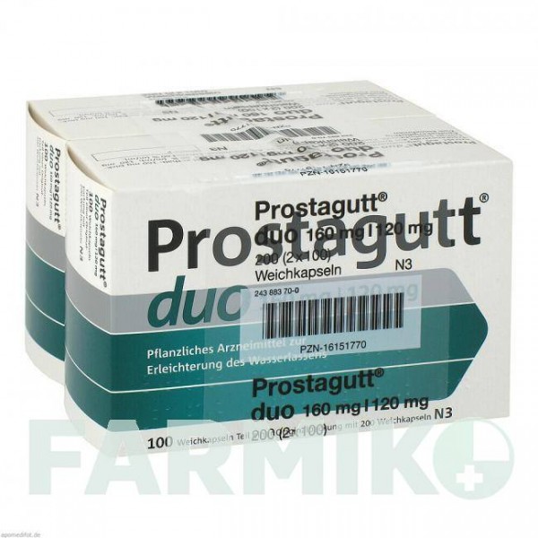 ПРОСТАГУТТ (PROSTAGUTT) 160 мг/120 мг капсули 200 шт - Активні речовини DR.WILLMAR SCHWABE