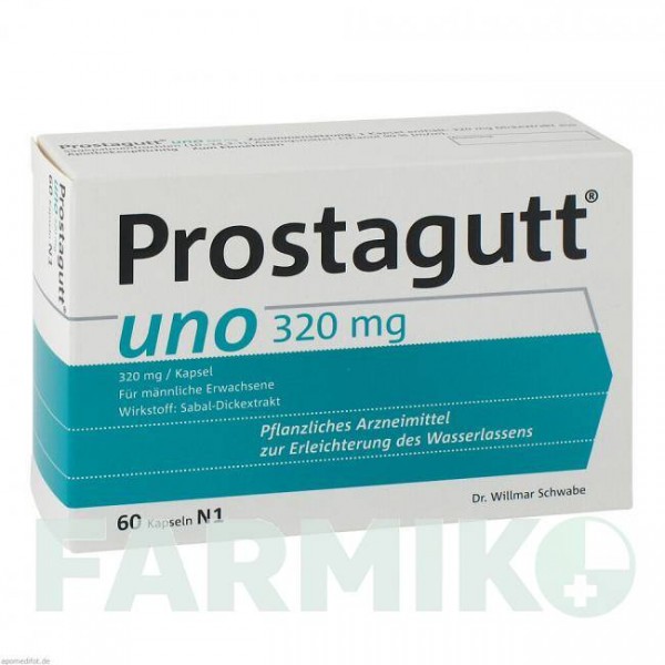 ПРОСТАГУТТ (PROSTAGUTT) капсулы 60 шт - Плоды серенои ползучей DR.WILLMAR SCHWABE