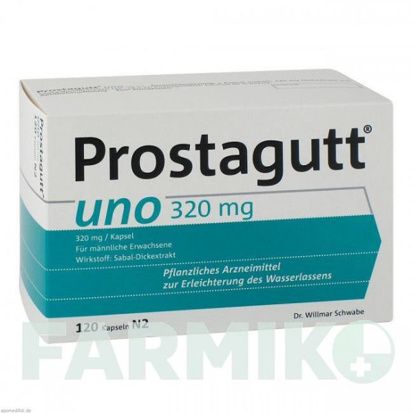 ПРОСТАГУТТ (PROSTAGUTT) капсулы 120 шт - Плоды серенои ползучей DR.WILLMAR SCHWABE