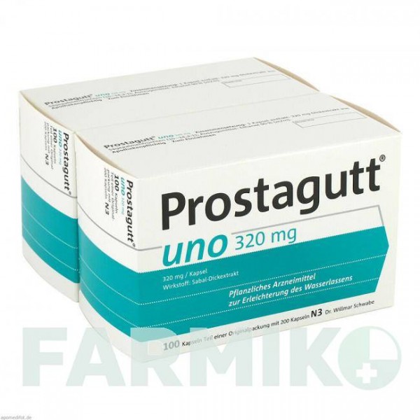 ПРОСТАГУТТ (PROSTAGUTT) капсули 2x100 шт - Плоди сереної повзучої DR.WILLMAR SCHWABE