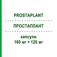 ПРОСТАПЛАНТ (PROSTAPLANT) 160 мг + 120 мг капсули 60 шт - Активні речовини DR.WILLMAR SCHWABE