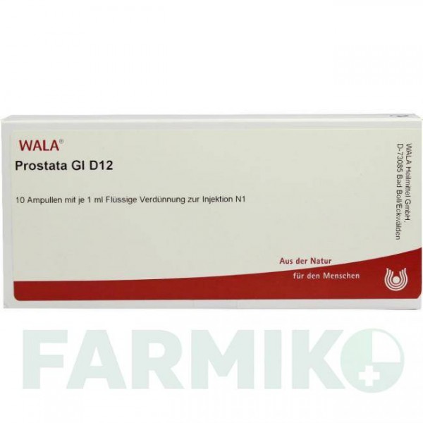 ПРОСТАТА (PROSTATA) D 12 ампули 10x1 мл - Гомеопатія WALA HEILMITTEL