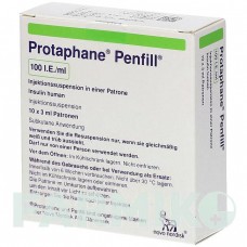 ПРОТАФАН (PROTAPHANE) 100 МЕ/мл суспензия 10x3 мл - Инсулин (человеческий) KOHLPHARMA