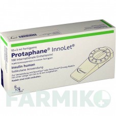 ПРОТАФАН (PROTAPHANE) 100 МО/мл суспензія 10x3 мл - Інсулін (людський) NOVO NORDISK