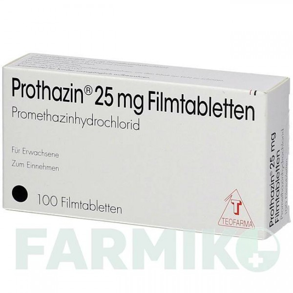 ПРОТАЗИН (PROTHAZIN) таблетки 100 шт - Прометазин TEOFARMA