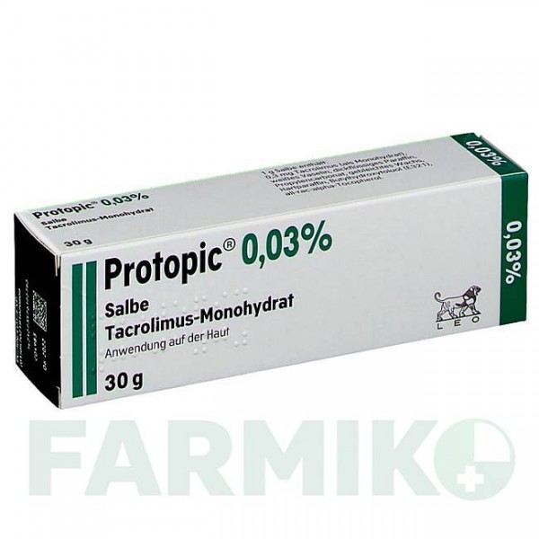 ПРОТОПИК (PROTOPIC) 0,03% мазь 30 г - Такролимус LEO PHARMA