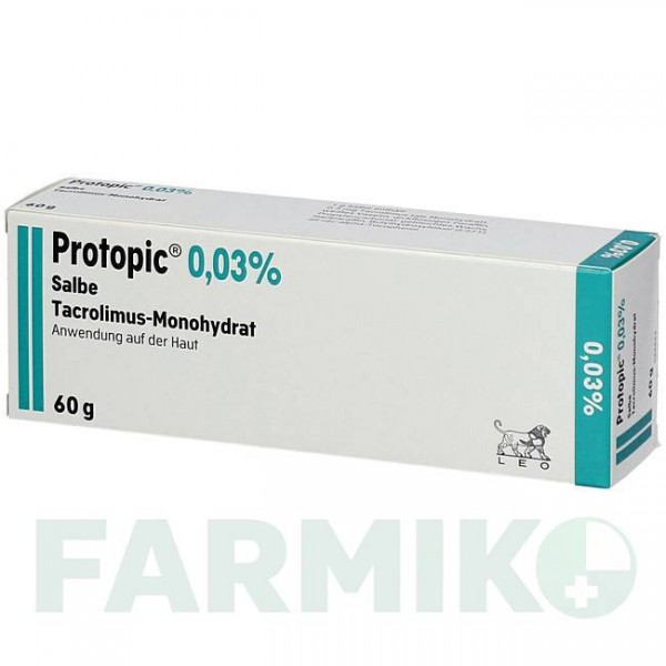 ПРОТОПИК (PROTOPIC) 0,03% мазь 60 г - Такролимус LEO PHARMA