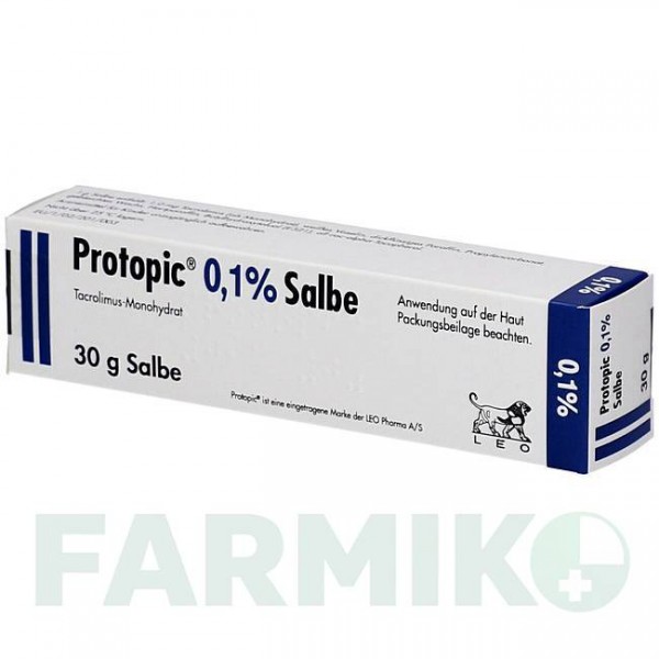ПРОТОПІК (PROTOPIC) 0,1% мазь 30 г - Такролімус EMRA-MED