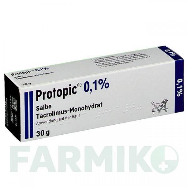 ПРОТОПИК (PROTOPIC) 0,1% мазь 30 г - Такролимус LEO PHARMA
