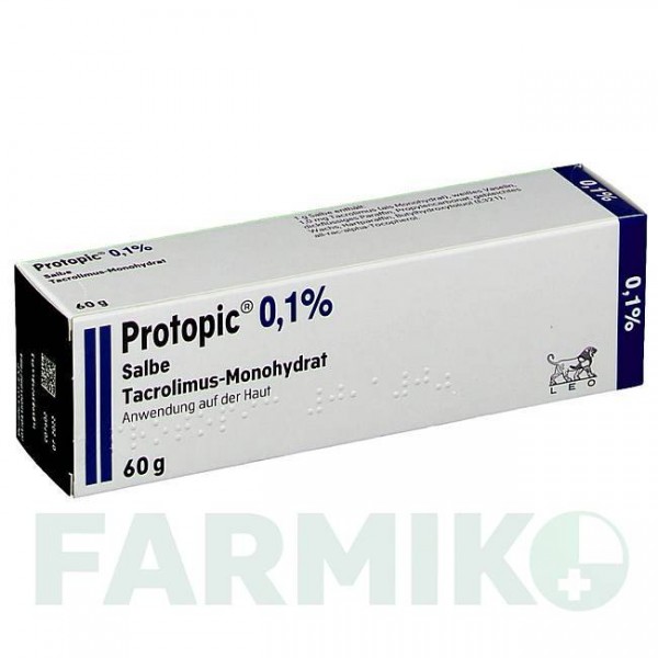 ПРОТОПИК (PROTOPIC) 0,1% мазь 60 г - Такролимус LEO PHARMA