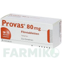 ПРОВАС (PROVAS) 80 мг таблетки 98 шт - Валсартан NOVARTIS