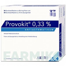 ПРОВОКИТ (PROVOKIT) 0,33% порошок 50x2 шт - Метахолин ARISTO PHARMA