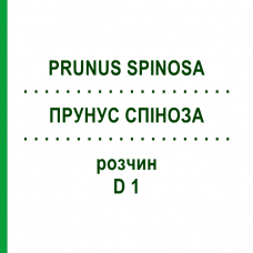 ПРУНУС СПІНОЗА (PRUNUS SPINOSA) D 1 розчин 20 мл - Гомеопатія DHU