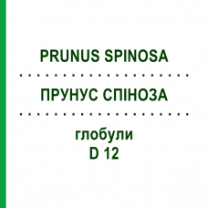 ПРУНУС СПІНОЗА (PRUNUS SPINOSA) D 12 глобули 10 г - Гомеопатія DHU