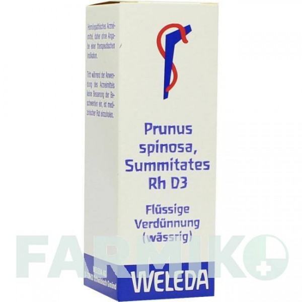ПРУНУС СПИНОЗА (PRUNUS SPINOSA) D 3 раствор 20 мл - Гомеопатия WELEDA