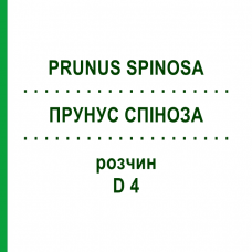 ПРУНУС СПІНОЗА (PRUNUS SPINOSA) D 4 розчин 20 мл - Гомеопатія DHU