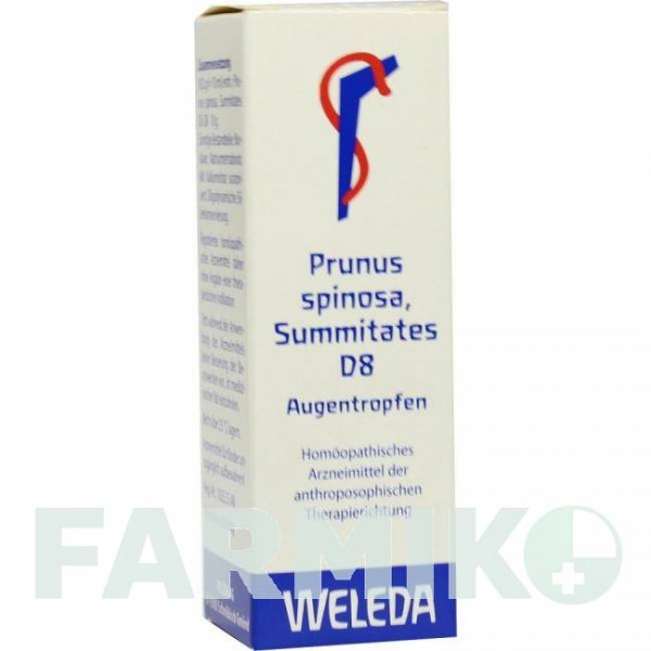 ПРУНУС СПИНОЗА (PRUNUS SPINOSA) D 8 глазные капли 10 мл - Гомеопатия WELEDA