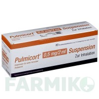 ПУЛЬМІКОРТ (PULMICORT) 0,5 мг/2 мл суспензія 20x2 мл - Будесонід AXICORP PHARMA
