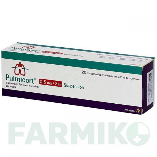 ПУЛЬМІКОРТ (PULMICORT) 0,5 мг/2 мл суспензія 40x2 мл - Будесонід DOCPHARM