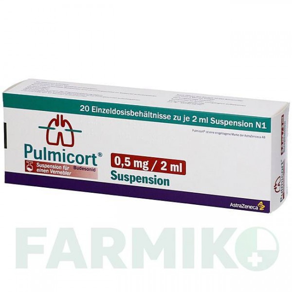 ПУЛЬМИКОРТ (PULMICORT) 0,5 мг/2 мл суспензия 20x2 мл - Будесонид EMRA-MED
