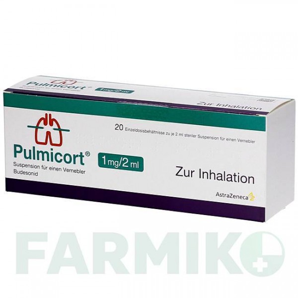 ПУЛЬМІКОРТ (PULMICORT) 1 мг/2 мл суспензія 20x2 мл - Будесонід AXICORP PHARMA