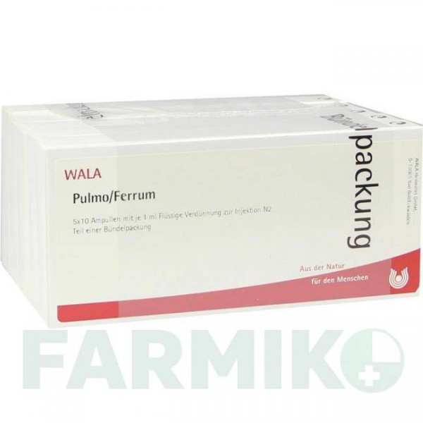 ПУЛЬМО ФЕРРУМ (PULMO FERRUM) ампулы 50x1 мл - Гомеопатия WALA HEILMITTEL