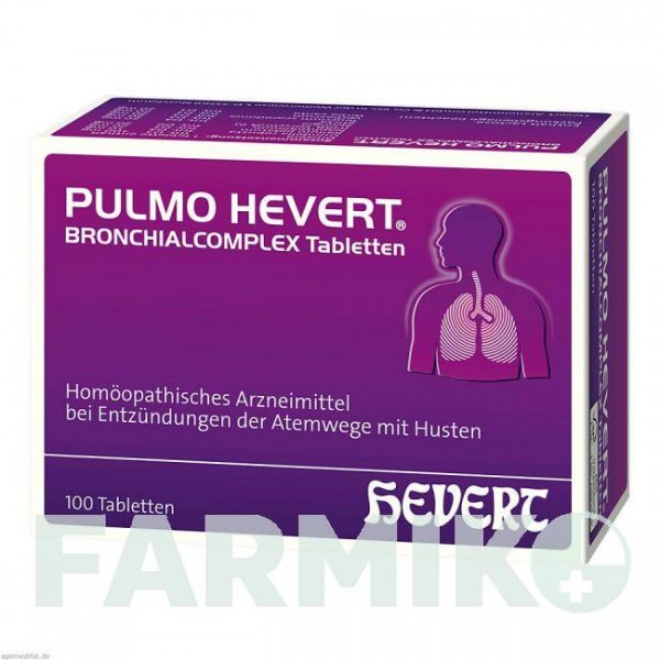 ПУЛЬМО (PULMO) таблетки 100 шт - Гомеопатія HEVERT