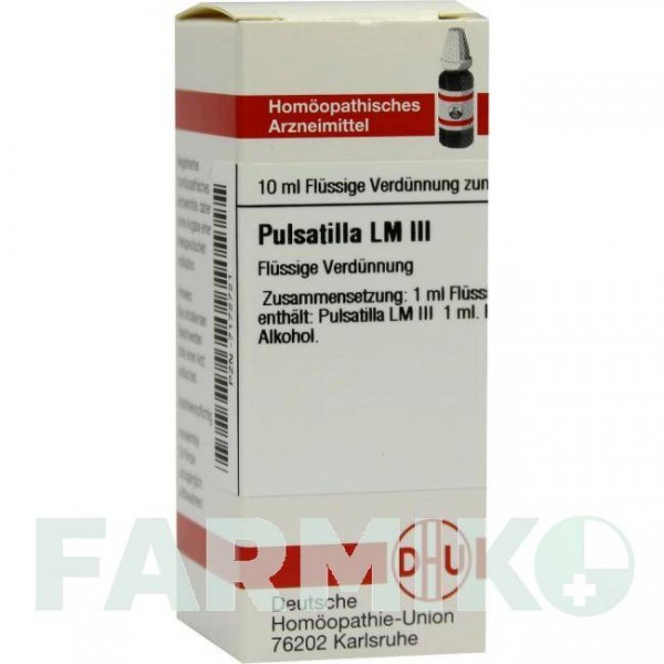 ПУЛЬСАТИЛЛА (PULSATILLA) LM III раствор 10 мл - Гомеопатия DHU