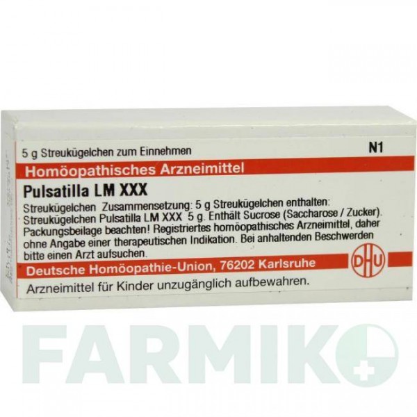 ПУЛЬСАТИЛЛА (PULSATILLA) LM XXX глобули 5 г - Гомеопатия DHU