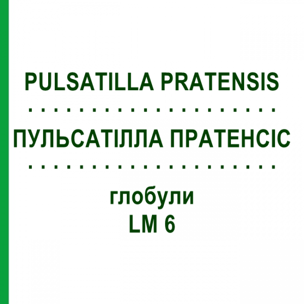 ПУЛЬСАТІЛЛА ПРАТЕНСІС (PULSATILLA PRATENSIS) LM 6 глобули 10 г - Гомеопатія SPAGYRA
