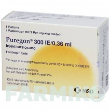 ПУРЕГОН (PUREGON) 300 МЕ/0,36 мл раствор 1 шт - Фоллитропин бета KOHLPHARMA