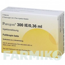 ПУРЕГОН (PUREGON) 300 МЕ/0,36 мл раствор 1 шт - Фоллитропин бета SYNCO PHARMA