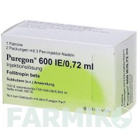 ПУРЕГОН (PUREGON) 600 МЕ/0,72 мл раствор 1 шт - Фоллитропин бета ORIGINALIS