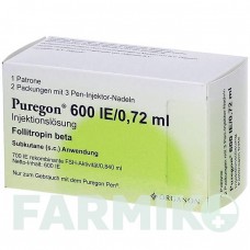 ПУРЕГОН (PUREGON) 600 МЕ/0,72 мл раствор 1 шт - Фоллитропин бета ORIGINALIS