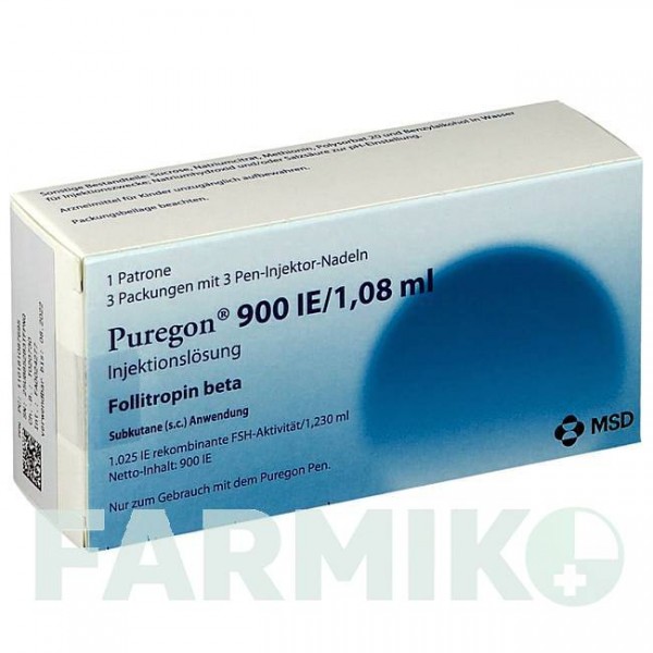 ПУРЕГОН (PUREGON) 900 МЕ/1,08 мл раствор 1 шт - Фоллитропин бета CC PHARMA