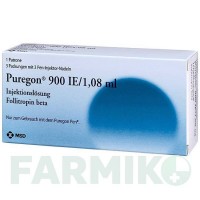 ПУРЕГОН (PUREGON) 900 МЕ/1,08 мл раствор 1 шт - Фоллитропин бета ORGANON