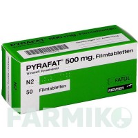 ПІРАФАТ (PYRAFAT) 500 мг таблетки 50 шт - Піразинамід ESTEVE PHARMACEUTICALS